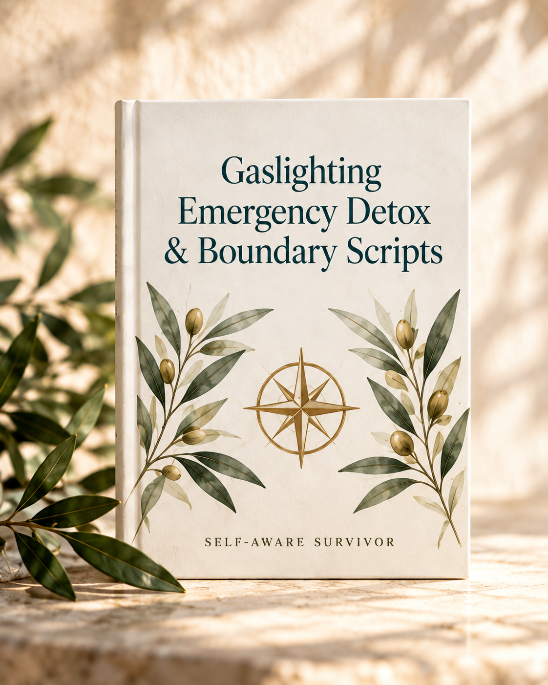 Cover mockup of the digital Gaslighting Emergency Detox & Boundary Scripts guide.